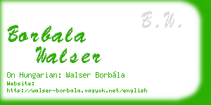 borbala walser business card
